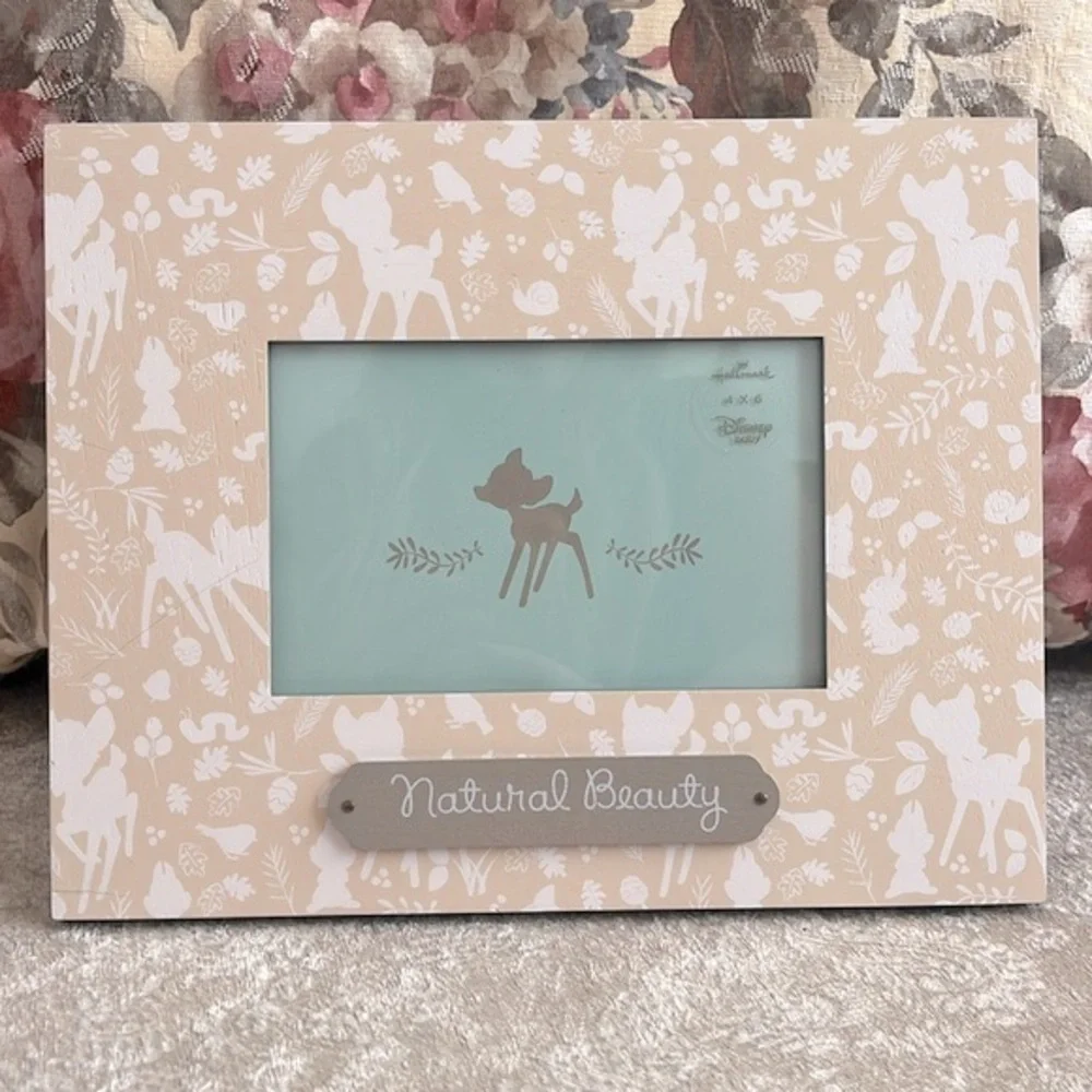 Brand New Hallmark Disney Baby “Natural Beauty” Bambi Picture Frame 4”x6” Photo